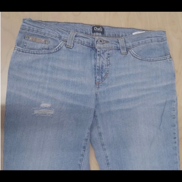 Dolce & Gabbana Light Wash Distressed Denim Sz. 26 - Picture 2 of 7